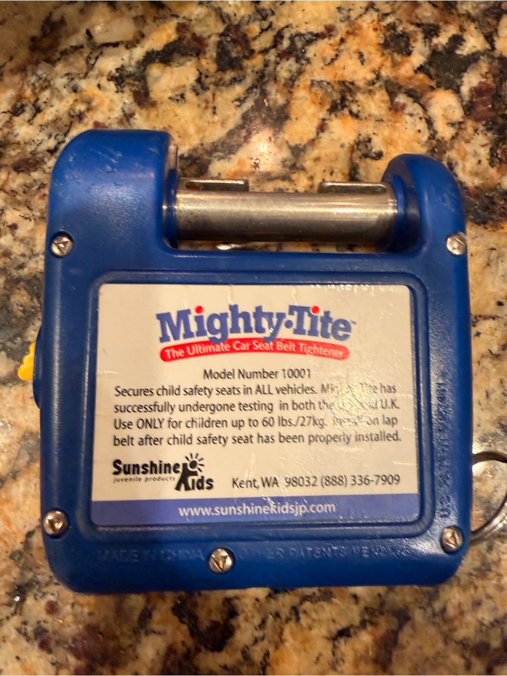 💺 Mighty-Tite Car Seat Tightener | Child Safety Seat Belt Ratchet Tool 🚗